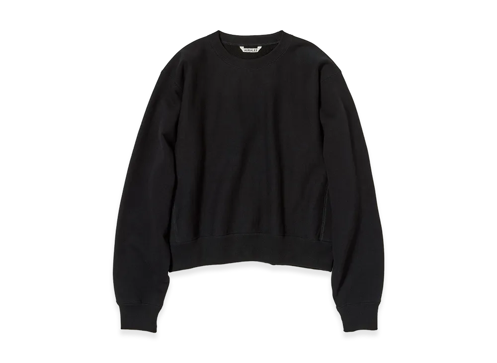 AURALEE Women's Smooth Soft BD Sweat P/O "Black"