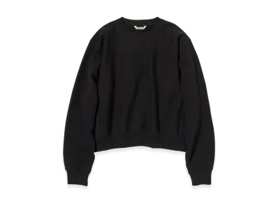 AURALEE Women's Smooth Soft BD Sweat P/O "Black"