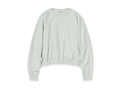 AURALEE Women's Smooth Soft BD Sweat P/O "Pale Mint"