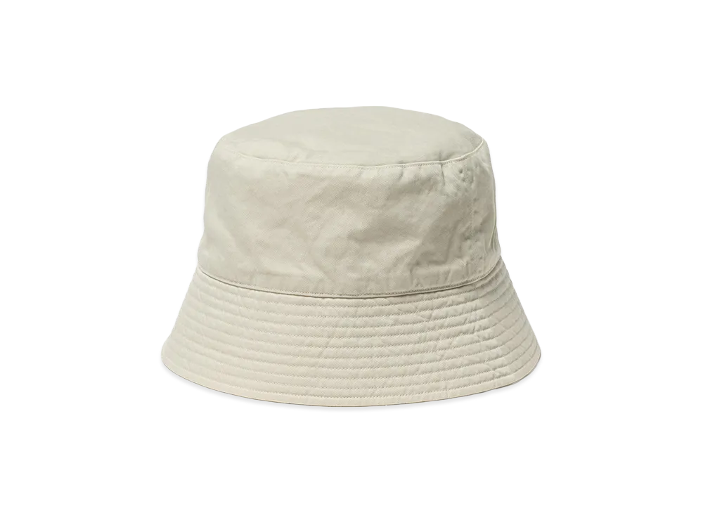 AURALEE Garment-Dyed Finx Chino Bucket Hat Made by Kijima Takayuki "Ivory"
