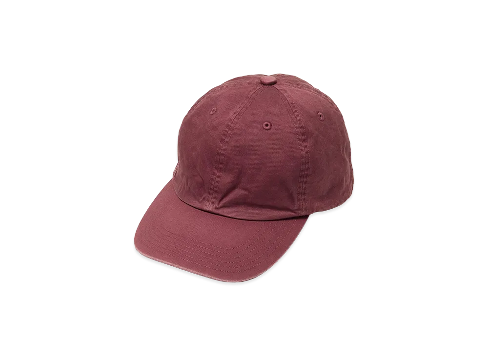 AURALEE Garment-Dyed Finx Chino Cap Made by Kijima Takayuki "Red Brown"