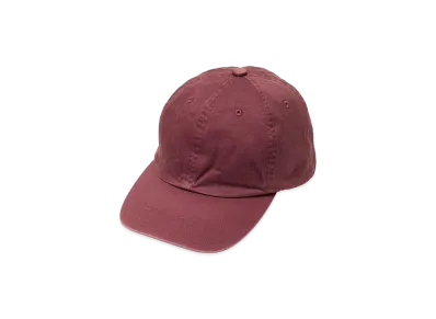 AURALEE Garment-Dyed Finx Chino Cap Made by Kijima Takayuki "Red Brown"