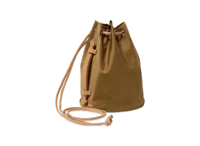 AURALEE Cordura Nylon Small Shoulder Bag Made by Aeta "Camel"