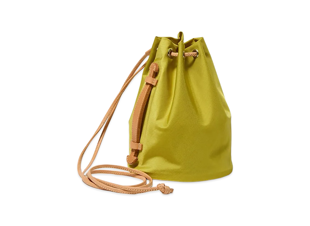 AURALEE Cordura Nylon Small Shoulder Bag Made by Aeta "Lime Yellow"