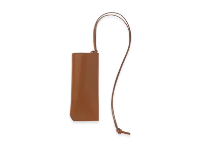 AURALEE Leather Sunglasses Case "Brown"