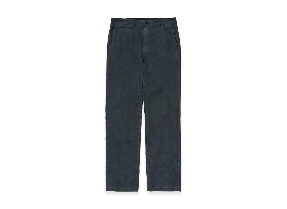 AURALEE Garment-Dyed Finx Light Chino Pants "Black"