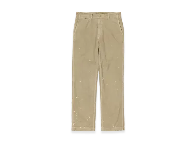 AURALEE Garment-Dyed Finx Light Chino Pants "Beige"