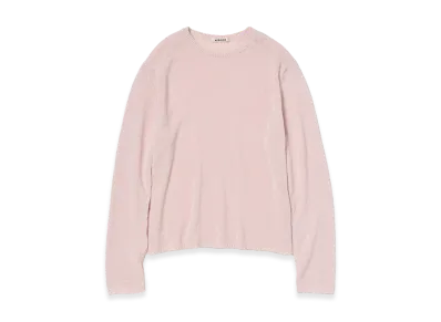 AURALEE Summer Cashmere Knit P/O "Light Pink"