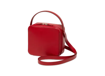 AURALEE Leather Shoulder Bag Made By Aeta "Red"