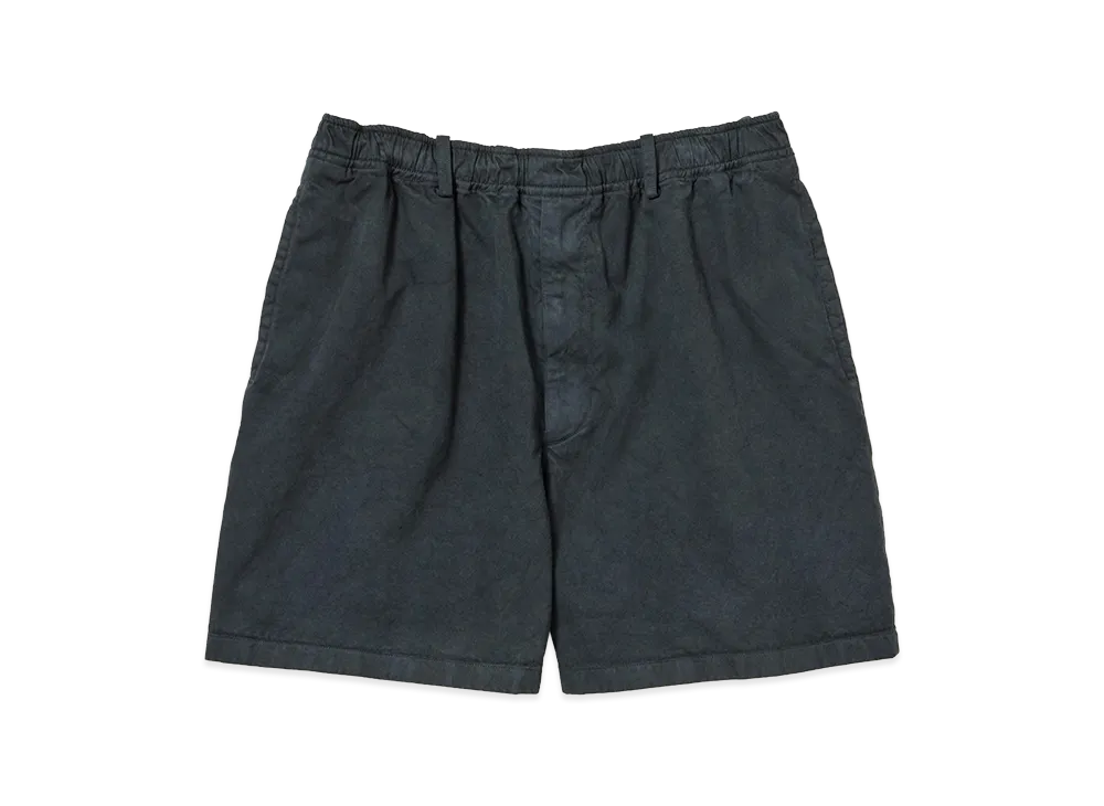 AURALEE Garment-Dyed Finx Light Chino Shorts "Black"