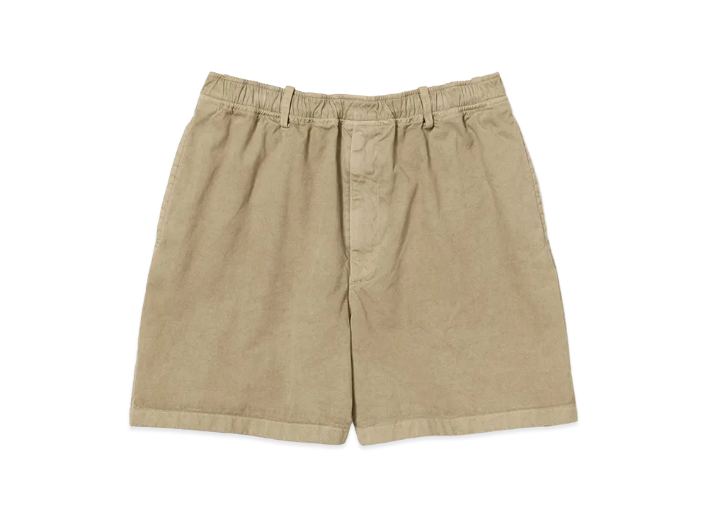 AURALEE Garment-Dyed Finx Light Chino Shorts "Beige"