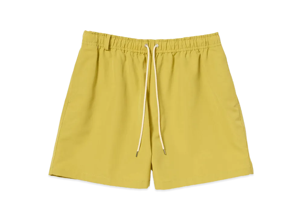 AURALEE Wool Max Canvas Shorts "Mustard Yellow"