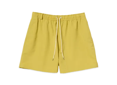 AURALEE Wool Max Canvas Shorts "Mustard Yellow"