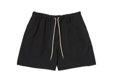 AURALEE Wool Max Canvas Shorts "Black"