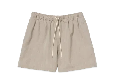 AURALEE Wool Max Canvas Shorts "Top Gray Beige"