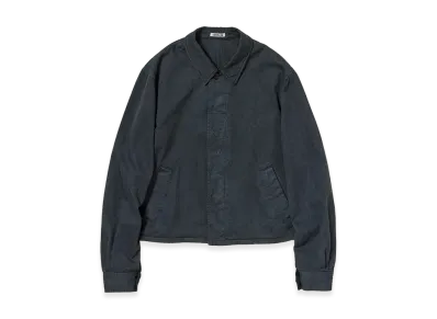 AURALEE Garment-Dyed Finx Light Chino Blouson "Black"