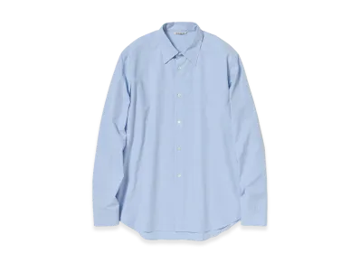 AURALEE Washed Finx Weather Chambray Shirt "Light Blue"