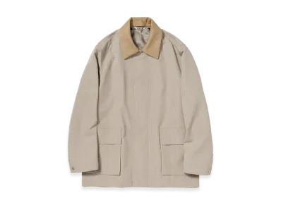 AURALEE Wool Max Canvas Blouson "Top Gray Beige"