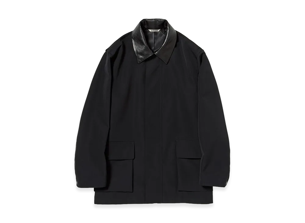 AURALEE Wool Max Canvas Blouson "Black"