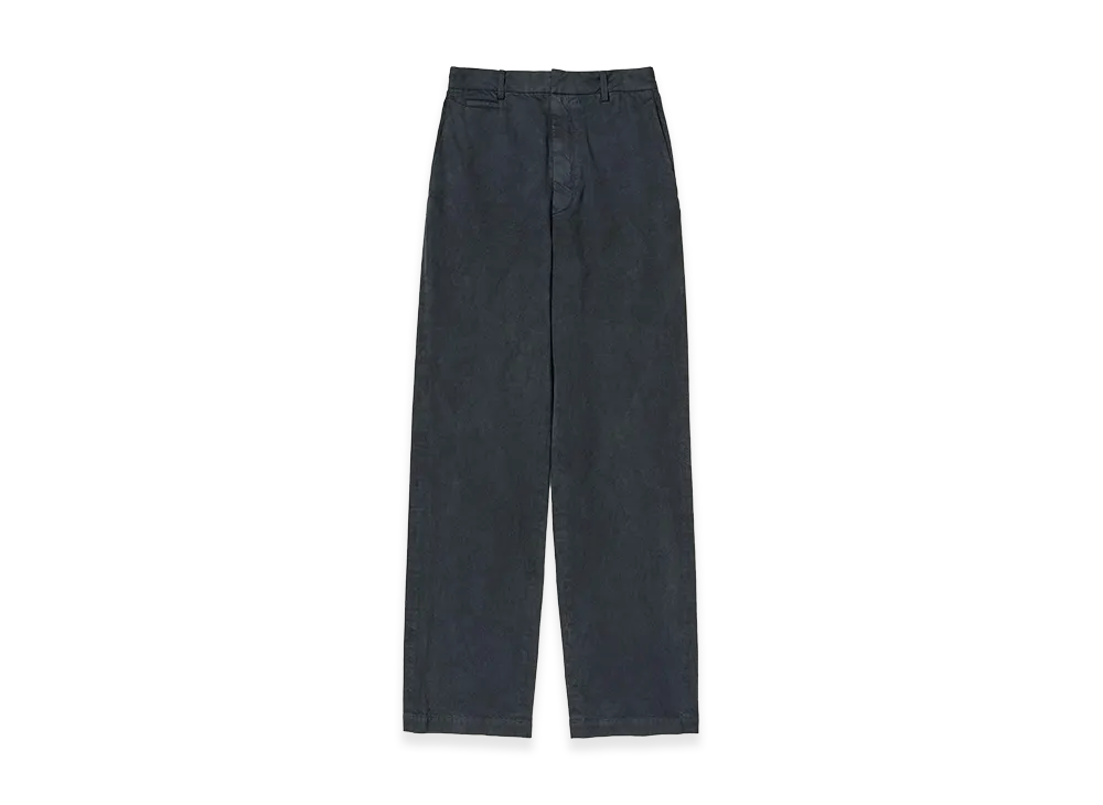 AURALEE Garment-Dyed Finx Light Chino Pants "Black"
