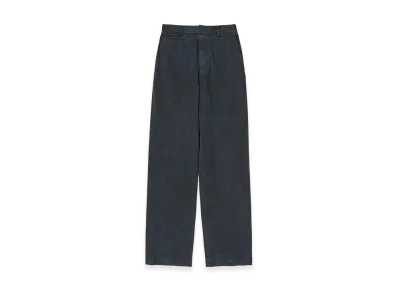 AURALEE Garment-Dyed Finx Light Chino Pants "Black"