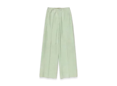 AURALEE Silky Grain Suede Drawstring Pants "Dusty Mint"