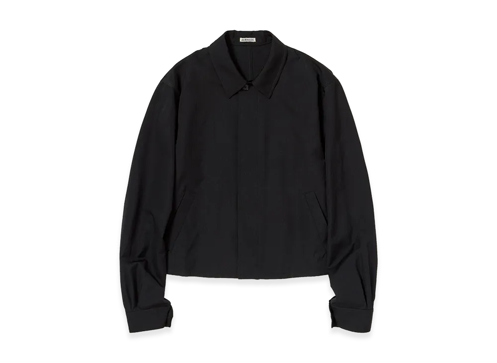 AURALEE Wool Herringbone Blouson "Black"