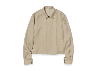 AURALEE Wool Herringbone Blouson "Beige"