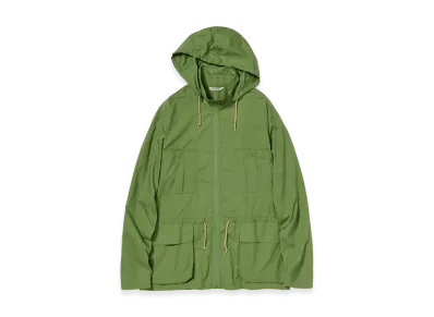 AURALEE Super Fine Cotton Lawn Hooded Blouson "Dusty Green"