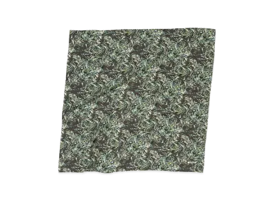 AURALEE Printed Airy Silk Scarf - Large "Ink Black"