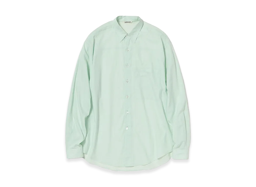 AURALEE Super Fine Cotton Lawn Shirt "Pale Blue"