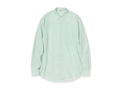 AURALEE Super Fine Cotton Lawn Shirt "Pale Blue"