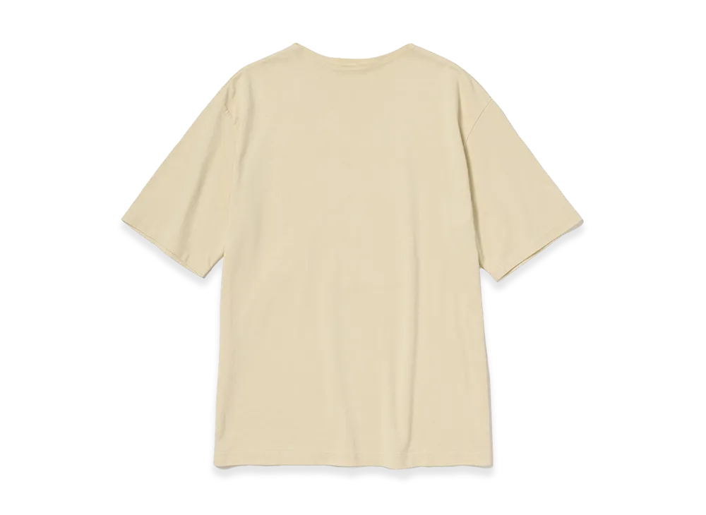 AURALEE Luster Plaiting Boat Neck Tee "Ivory Beige"