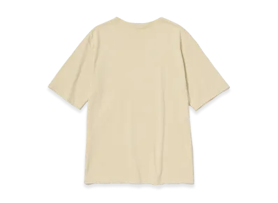 AURALEE Luster Plaiting Boat Neck Tee "Ivory Beige"