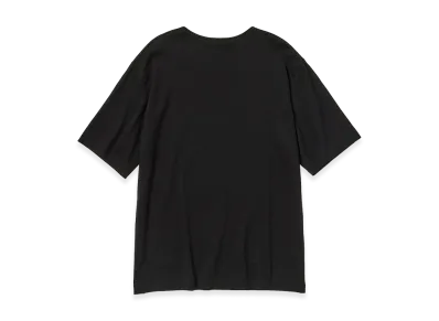 AURALEE Luster Plaiting Boat Neck Tee "Black"