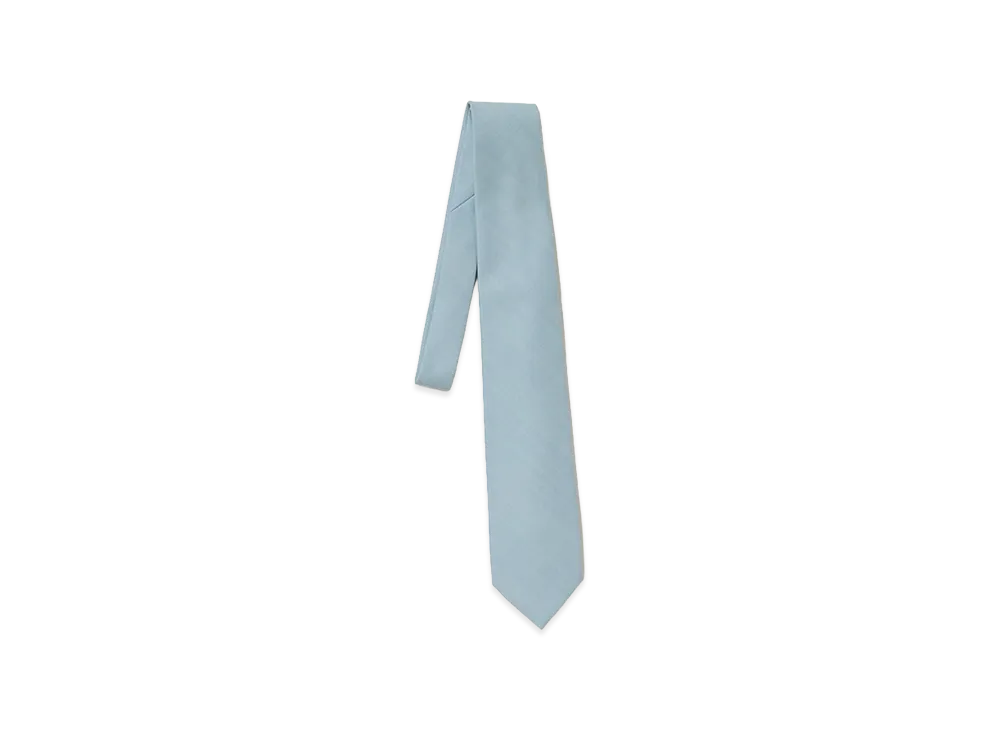 AURALEE Wool Herringbone Tie "Beige"