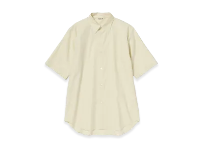 AURALEE Women's Washed Finx Twill Half Sleeved Shirt "Vanilla"