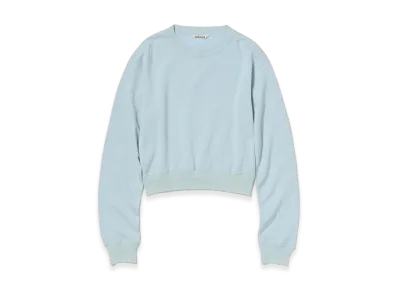 AURALEE Women's High Twist Light Sweat P/O "Pale Blue"