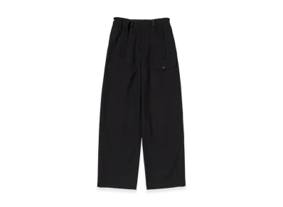 AURALEE Women's Wool Herringbone Cargo Pants "Black"