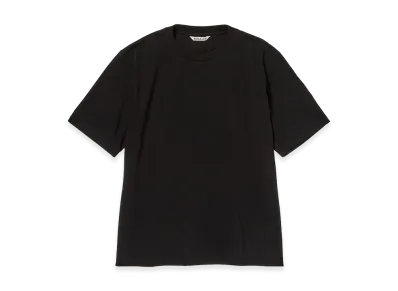 AURALEE Women's High Gauge Cotton Jersey Tee "Black"