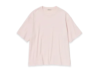 AURALEE Brushed Organic Cotton Jersey Tee "Light Purple"