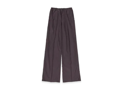 AURALEE Women's Garment-Dyed Finx Shuttle Weather Drawstring Pants "Dark Brown"
