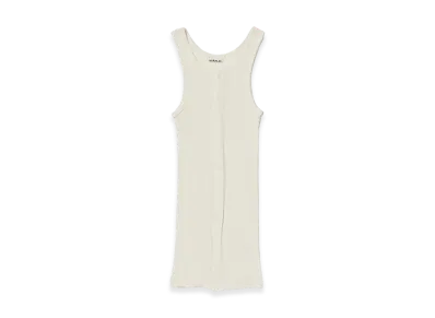 AURALEE Women's Organic Soft Rib Tank "Ivory"