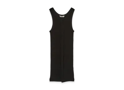 AURALEE Women's Organic Soft Rib Tank "Black"