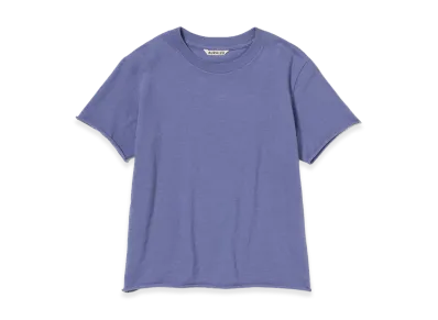 AURALEE Women's Brushed Organic Cotton Jersey Tee "Light Purple"