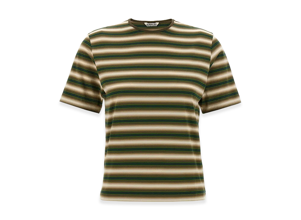 AURALEE Striped T-Shirt "Multi"