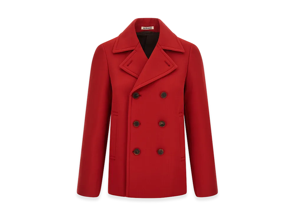 AURALEE Wool Coat "Red"