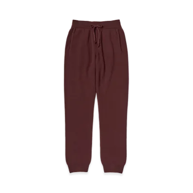 AURALEE Baby Cashmere Knit Pants "Red Brown"