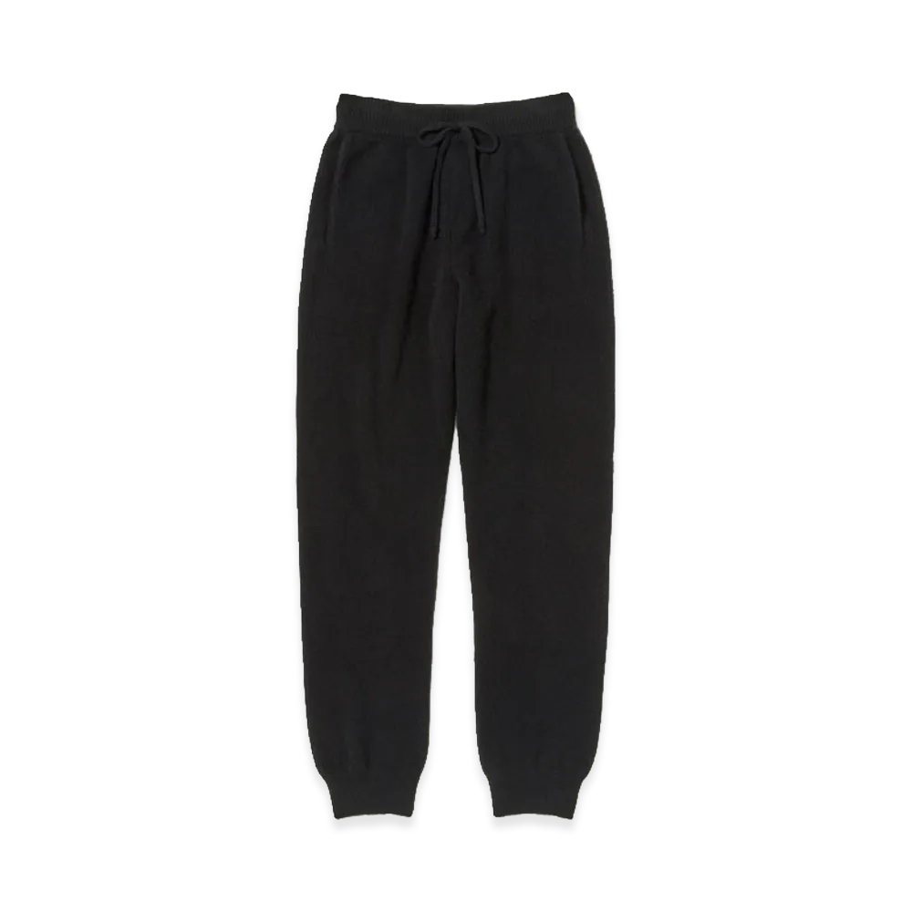 AURALEE Baby Cashmere Knit Pants "Top Black"