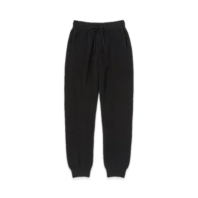 AURALEE Baby Cashmere Knit Pants "Top Black"